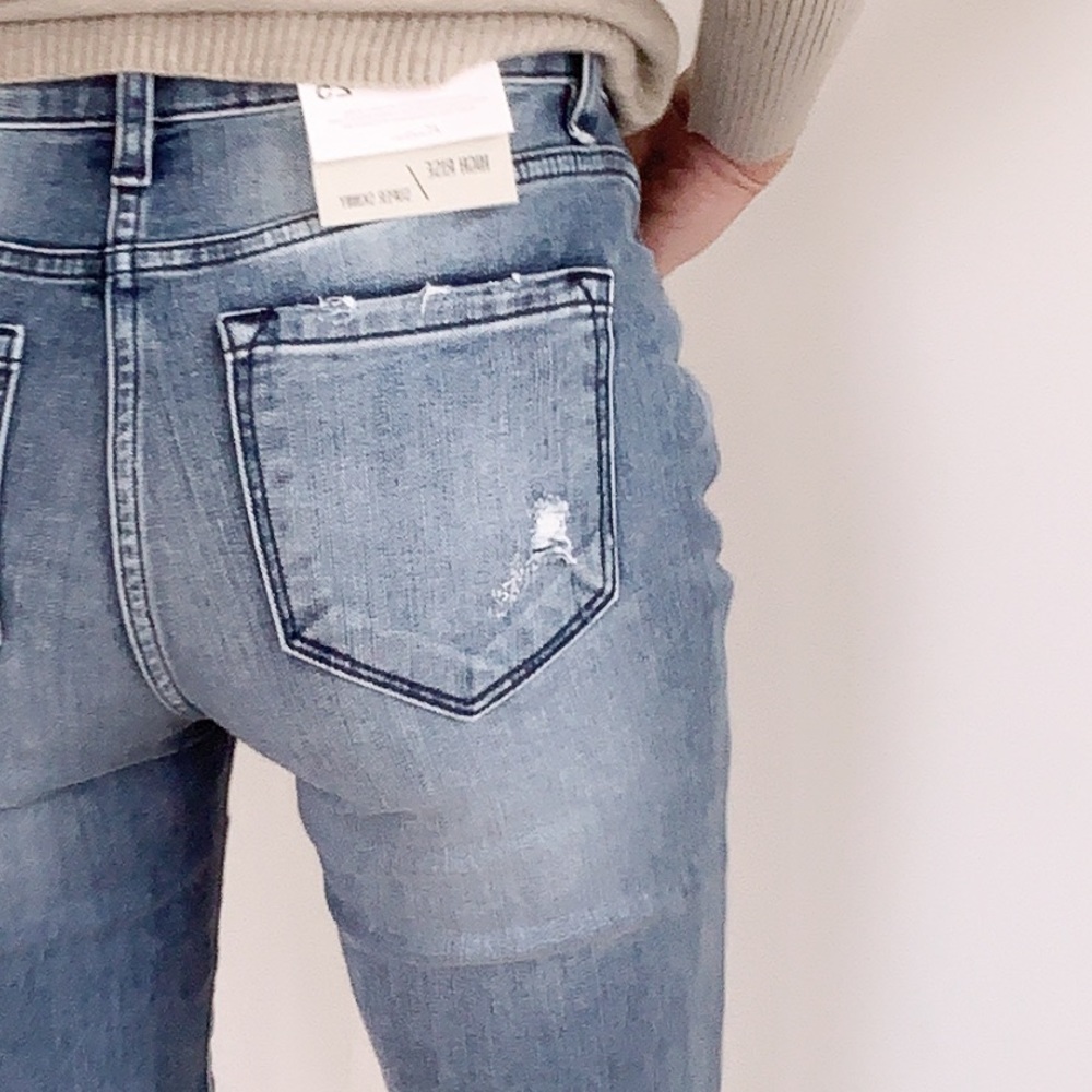 X KanCan- Vintage High Waist Distressed Jeans - Picture 4 of 8